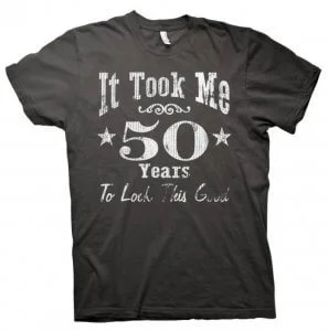 Camisetas personalizadas para aniversários de 50 anos