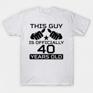 Camisetas personalizadas para aniversários de 40 anos