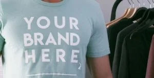 Camiseta para marketing de marca