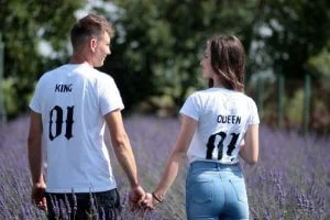 Camisetas personalizadas para casais